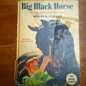 🐴Vintage 1953 Big Black Horse Walter Farley Book
